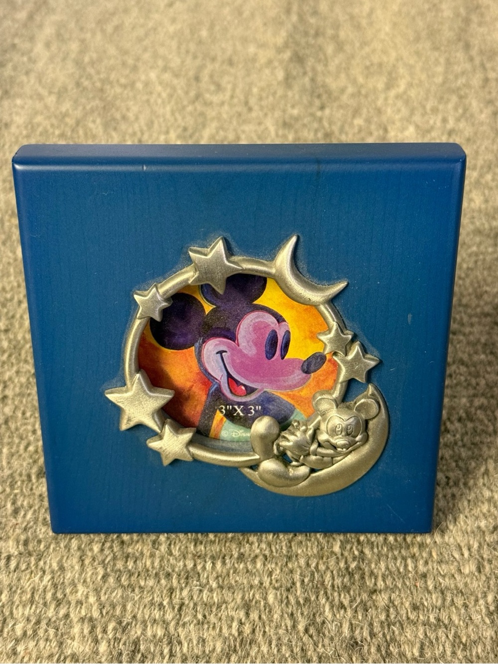 Disney Blue Mickey Mouse Star & Moon Photo Frame